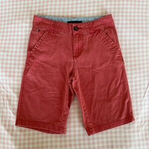 Tommy Hilfiger Boy’s Brick Red Flat Front Shorts